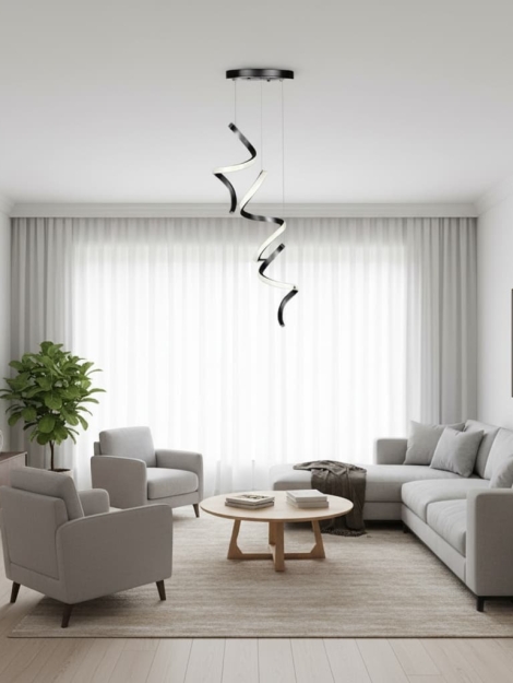 لوسترمدرن سه شعله فنری-40سانت-موکاپ-لومالوستر